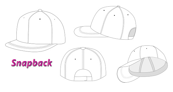 Snapback Size Set Of Snapback Dimensions Various Hat Dimensions Design And Structure ...