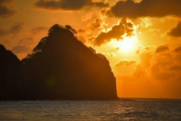 Sunset at Fernando de Noronha island, Brazil