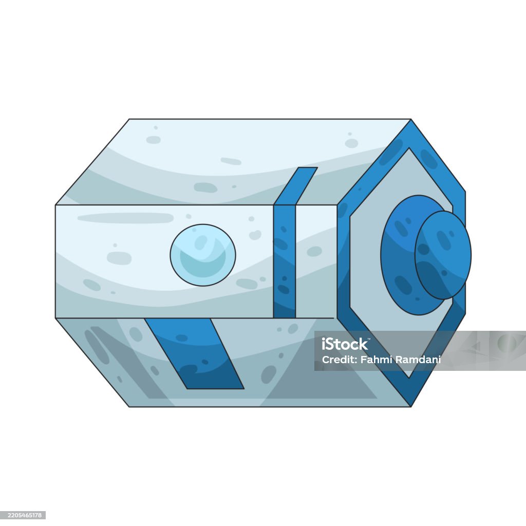 Space Module Art Space Cargo Module Stock Illustration - Download Image Now - Art ...