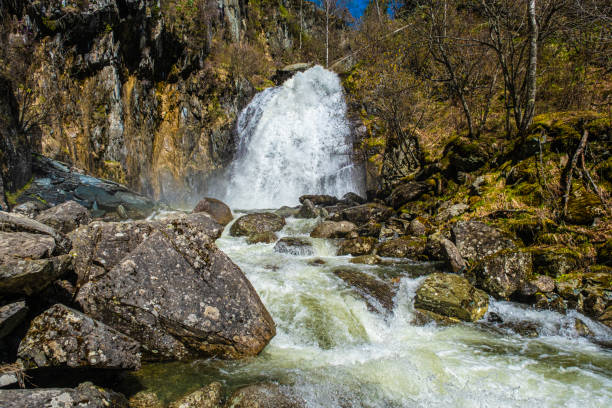 istock Waterfalls of Altai 2205470840