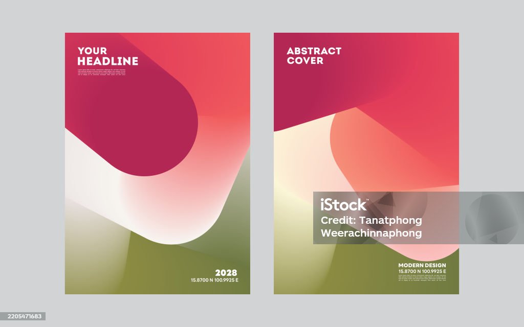 Gradients Poster Example Abstract Gradient Posters Background Vector Set Design Template Layout ...