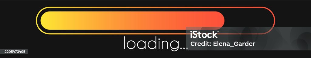 Loading Load Bar Load Bar Progress Gradient Download Interface Loading Sign Vector ...