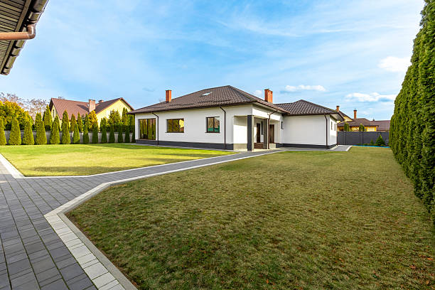 istock Spacious Suburban House with Large Yard 2205474172