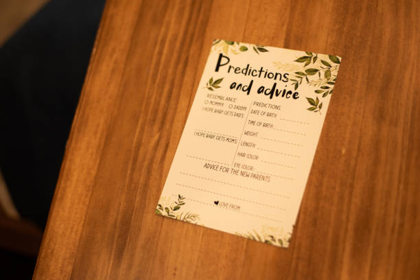 istock Gender reveal prediction card 2205480197