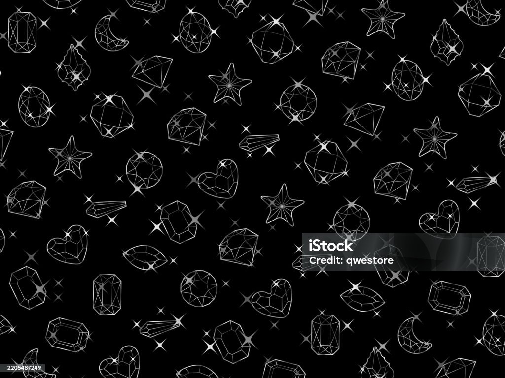 Cut Glass Pattern 2 Silver B Stock Illustration - Download Image Now ...