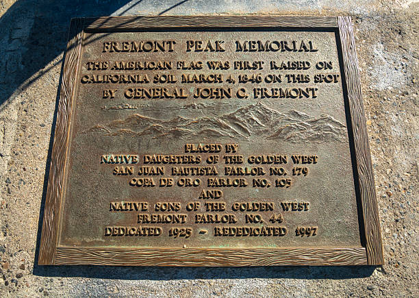 istock Plaque, Fremont Peak State Park in California 2205487482