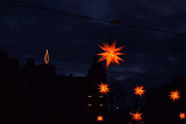 Christmas decoration at night
