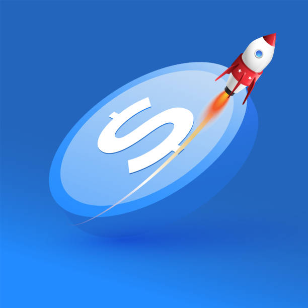 istock Dollar on the Rise, Financial Growth Rocketing to Success 2205491400