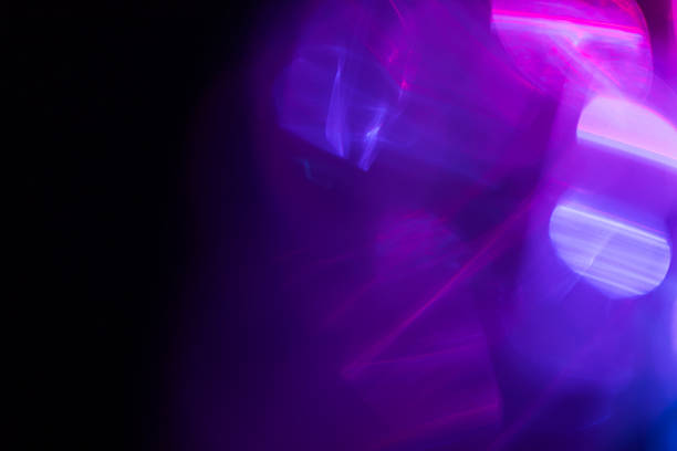 istock Abstract multicolor neon leak shine background for overlay. Light leaks collection 2205498235