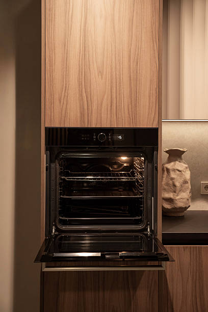 istock Built-in open electric oven in contemporary kitchen design 2205502459