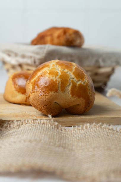 istock Neapolitan sfogliatelle on a wooden surface 2205504344