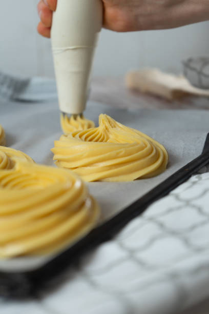 istock Preparation of zeppole in the laboratory 2205504379