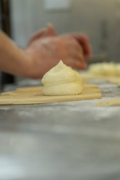 istock Preparation of Neapolitan sfogliatelle in the laboratory 2205504385