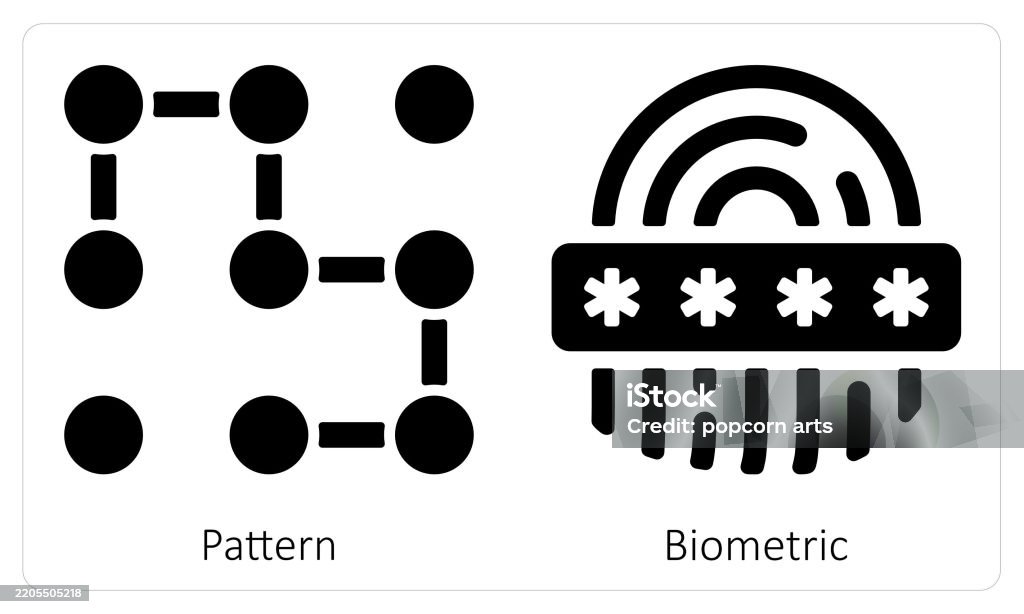 Biometric Pattern Pattern And Biometric Stock Illustration - Download Image Now ...