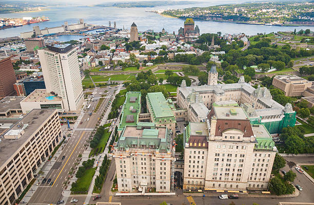 istock Quebec City Skyline on a Clear Autumn Day 2205507329
