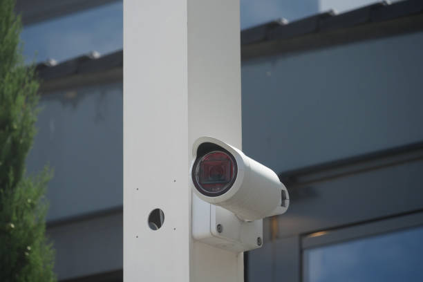 istock Security Camera Successfully Mounted on the Wall for Optimal Surveillance Purpose and Use 2205508795