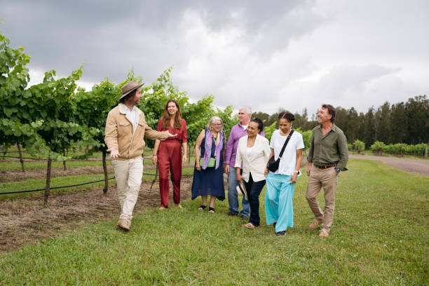 istock Hunter Valley vineyard guide taking guests on tour 2205509955