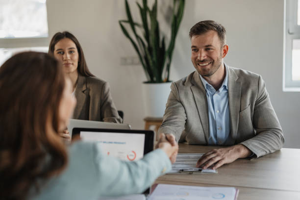 istock Team Collaboration in a Contemporary Business Space 2205511430