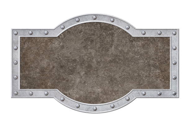 istock metal frame with rivets and grunge texrure isolated on white 2205512848