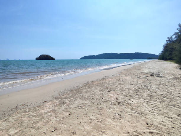 View of Antosil beach, a long beach on the north of Ao Nang, Krabi province.
