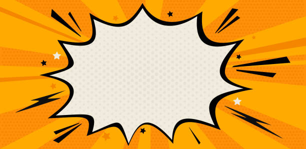 ilustrações de stock, clip art, desenhos animados e ícones de pop art style background with comic blank text speech bubbles. vector illustration of abstract creative concept. - humor