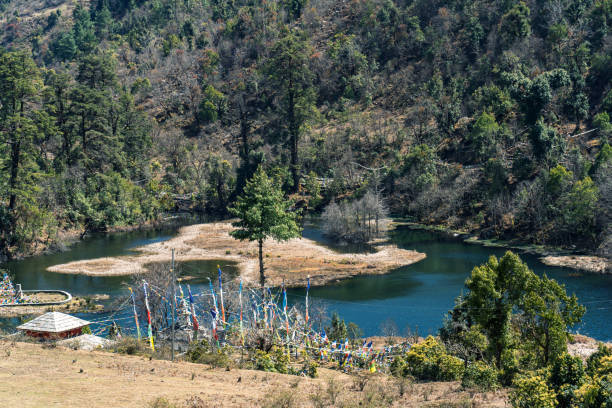 istock panoramic view of Mountain lake 2205525834