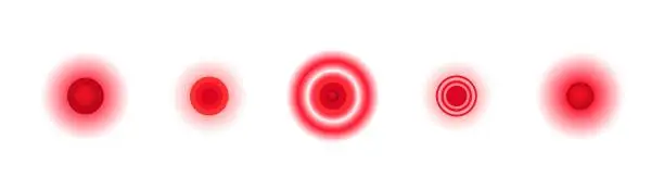Red Target Pattern Free five different color Templates & Mockups | FreeImages