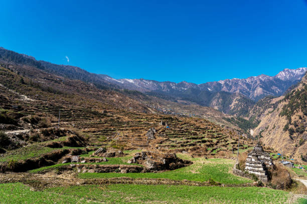 istock Landscape  View of mountain village 2205526605