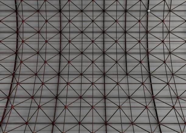 Dome steel structure of a modern building