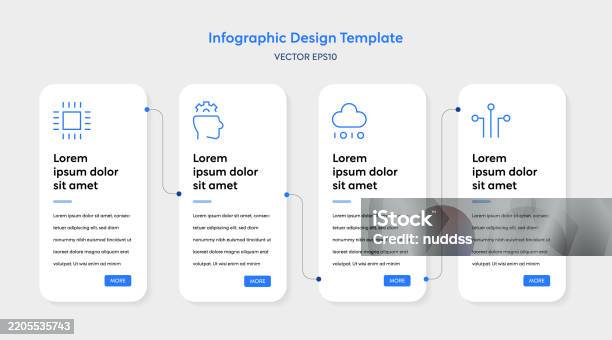 Infographic Tech Template With Minimal Clean Modern Elements Ui ...
