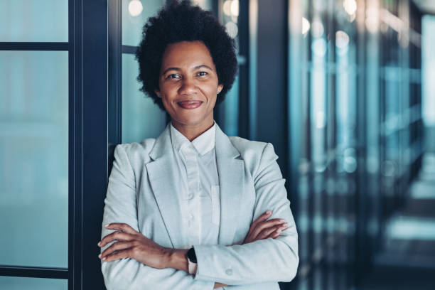 istock Confident middle age black businesswoman 2205537112