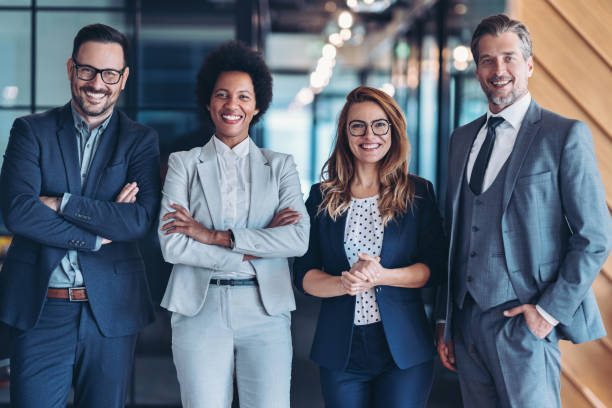 istock Confident and successful team of business leaders 2205537143