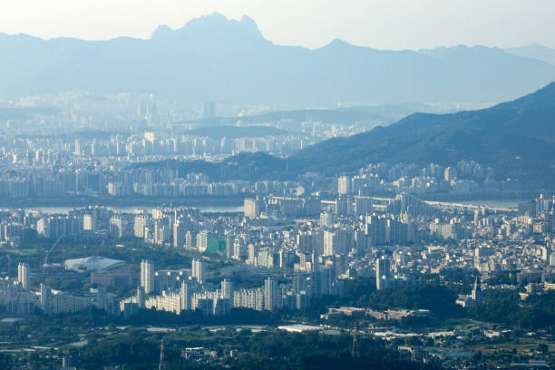 istock High-angle view of Seoul City 2205537274