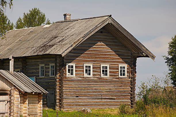 Bucuresti, Romania – October 30, 2023 Old Transylvania Village Houses in Romania