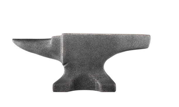 istock Small metalworking anvil isolated on a white background 2205539831