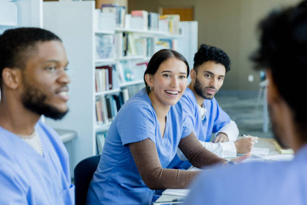 istock Smiling Diverse Medical Students in a Group Discussion 2205543798