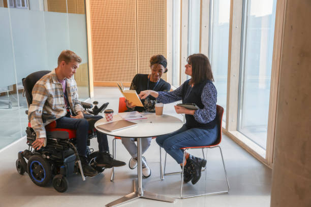 istock Coworkers having meeting in office 2205544146