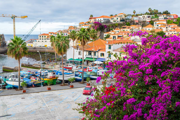 Camara de Lobos, harbor and fishing village, Madeira island, Portugal