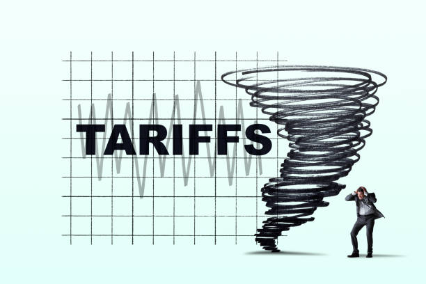 istock Businessman Weathering Storm Of Tariffs 2205551244