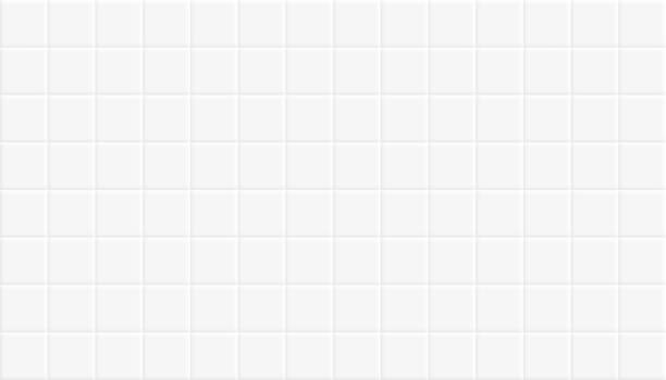 Grey tile design for wall and floor in kitchen, bathroom, toilet and living room. Clean square ceramic tiled grid pattern. Vector illustration.
