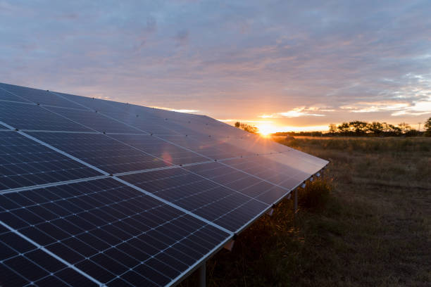 istock Solar Panels at Sunset: Clean Energy Landscape 2205558817