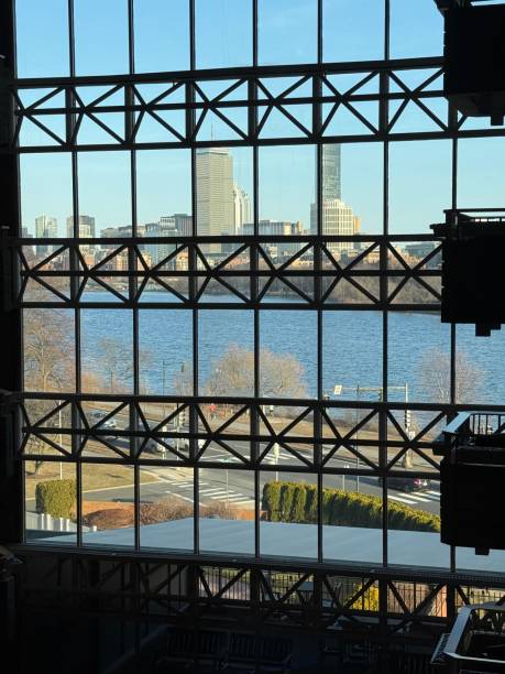 istock Charles River and Boston from inside a building 2205559738