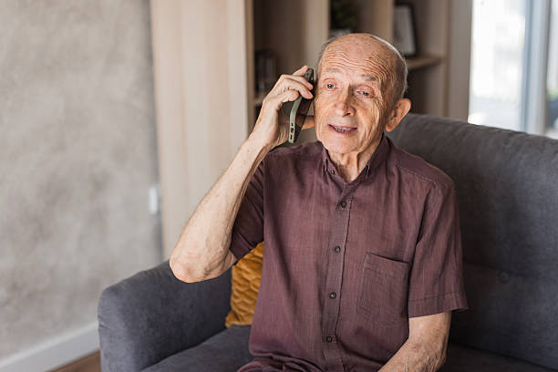 istock Senior man feel happy using a smartphone 2205560997