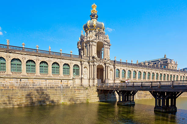 Panoramic view of Zwinger Castle in Dresden, Germany