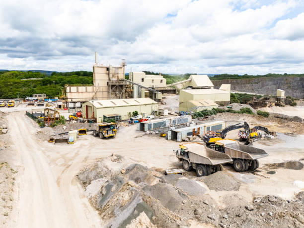 istock Drone view of Cornelly Quarry in Wales, UK 2205573177