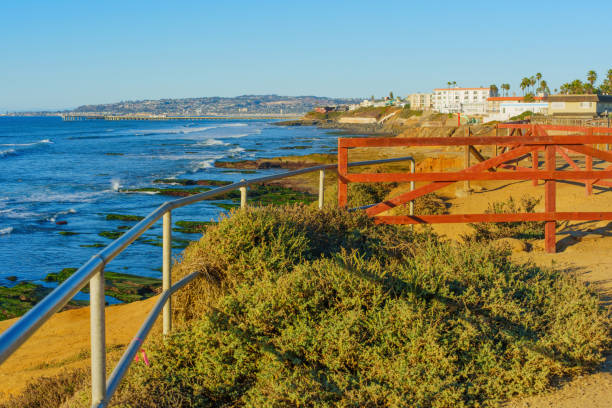 istock Scenic Coastal View in San Diego with Vibrant Blue Ocean and Cliffs 2205580605