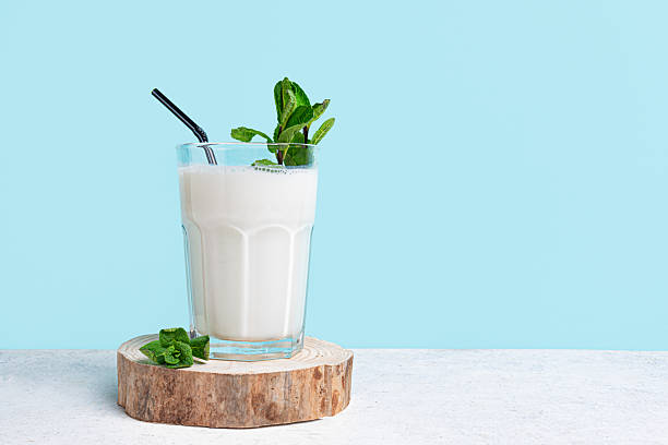 istock Probiotic fermented dairy drink. Ayran, kefir, lassi. 2205581655