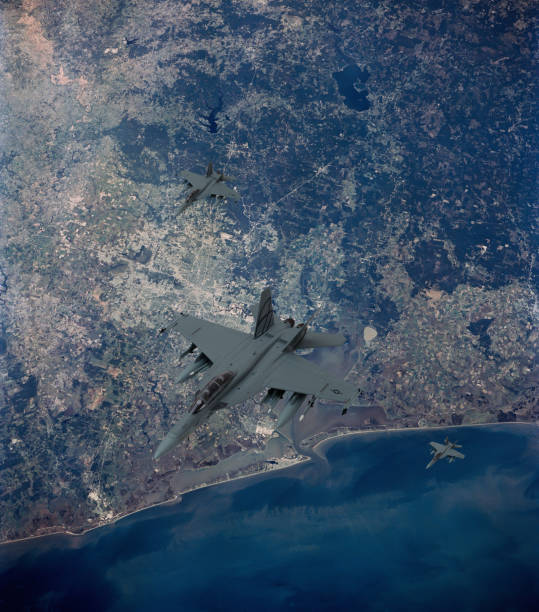 F-18 over Virginia Beach