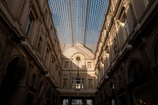 istock Galleries royales saint-hubert showing its ornate architecture and glass ceiling 2205591597