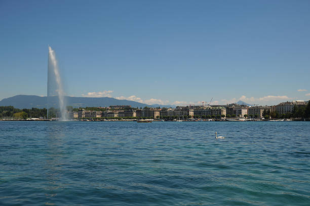 istock Lake Geneva (Lac Léman) on a sunny summer day 2205592983